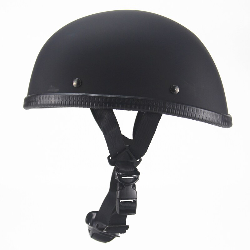 Half Helmet Chopper Biker Pilot vintage Open Face Moto Motocicleta Capacete Casco Casque Kask black