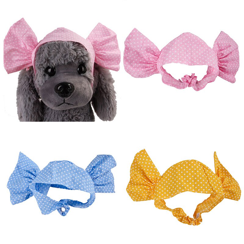 Berretto per animali domestici rosa testa a forma di caramella berretto per animali domestici estate divertente copricapo cucciolo accessorio Cosplay copricapo copricapo da esterno cappello da turbante per animali domestici