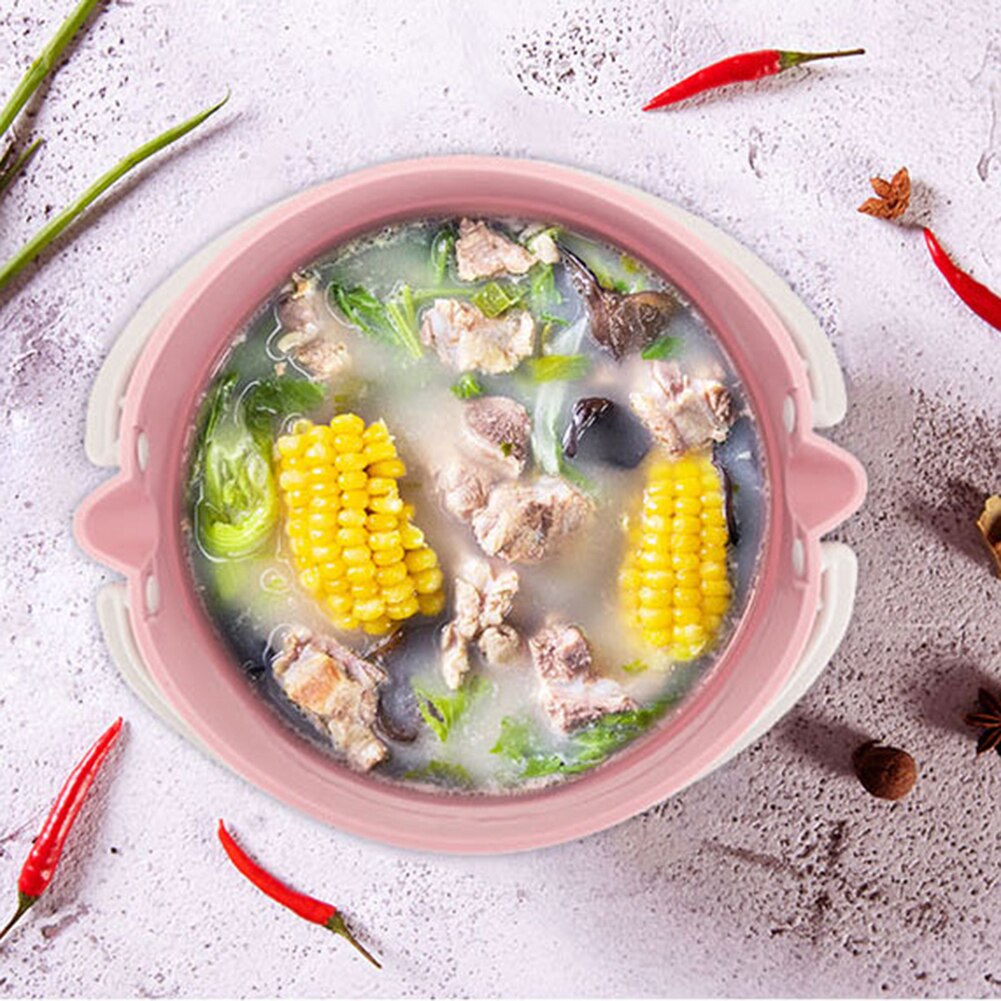 800Ml Multifunctionele Opvouwbare Elektrische Kookpot Siliconen Waterkoker Pot Kookpot Elektrische Soep Fornuis Thermische Fornuis Pot