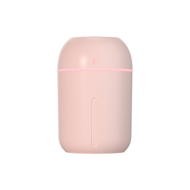 330ML Mini USB Portable Cool Mist Air Humidifier Essential Oil Aroma Diffuser With Led For Car Home Office Yoga: Pink