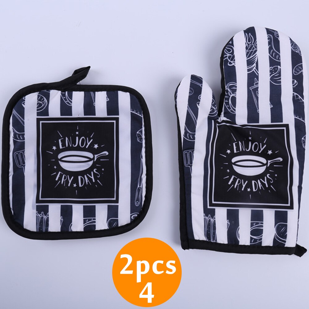 Ovenwanten Handschoenen, Hittebestendige Handschoen, 2PC Nieuwe Keuken Handschoenen Pannenlap Handschoenen Wanten Bakken Isolatie Handschoenen for BBQ Antislip Slip Linnen Pannenlappen Pad Ovenwanten