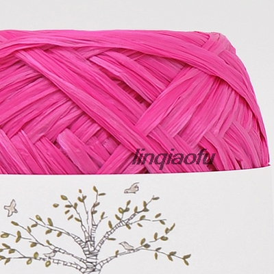 Japansk naturfiber raffia hatpose og papirtråd: M