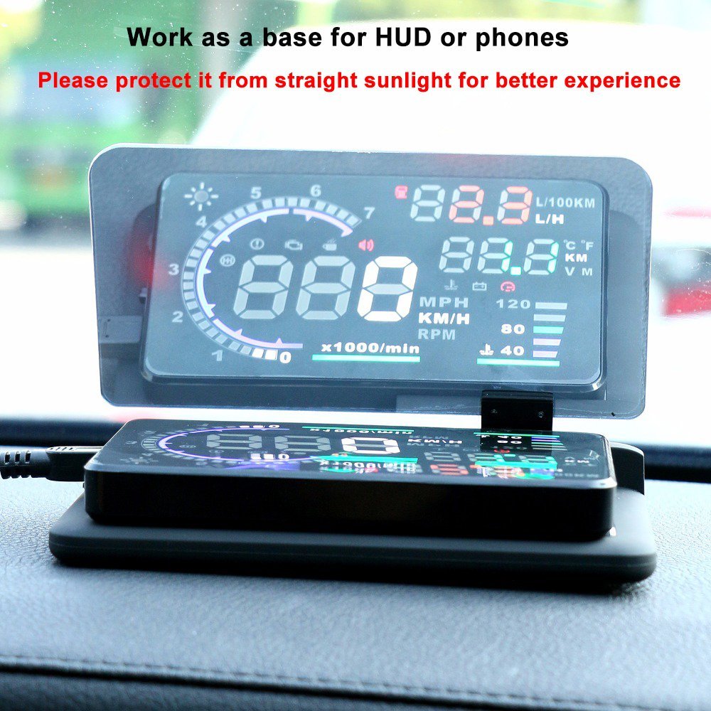 Présentoir de Navigation GPS, support de tableau de bord pour voiture, support pour téléphone portable, Film réfléchissant, pour véhicule, pour Smartphone, pour iPhone