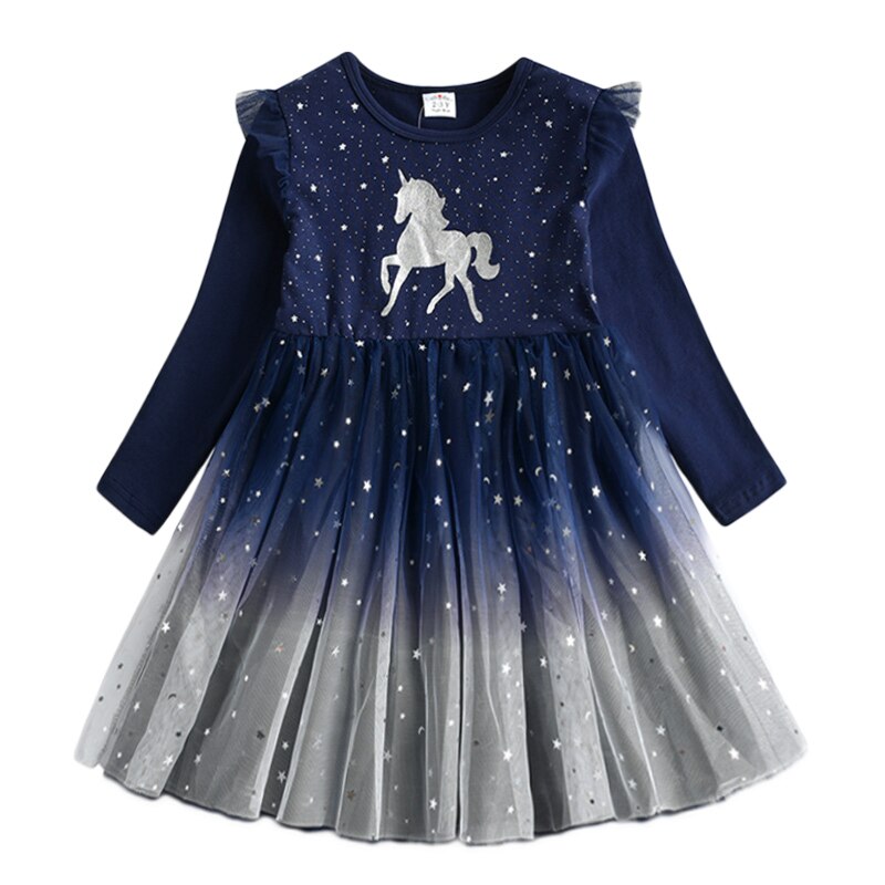 Vikita vestido infantil kinderen kerst prinsessenjurk meisjes galajurken kinderen verjaardagsfeestje jaar eenhoornjurken: Relh 4995 / 4