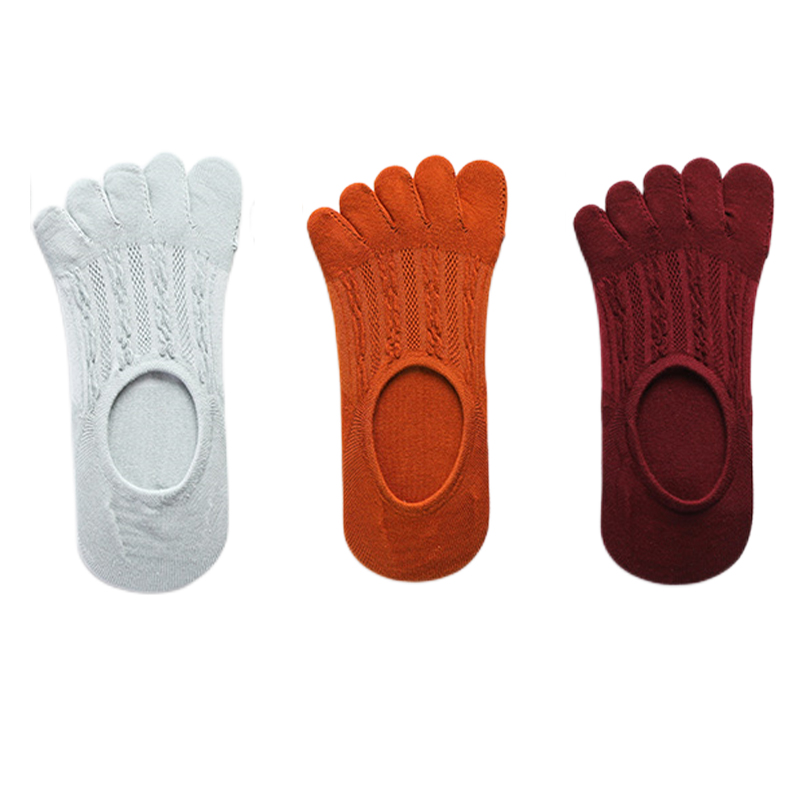 3 pares de calcetines de mujer de de algodón transpirable Invisible tobillo calcetines cortos de barco punta abierta elasticidad absorbente de sudor señoras Sox: Turquesa