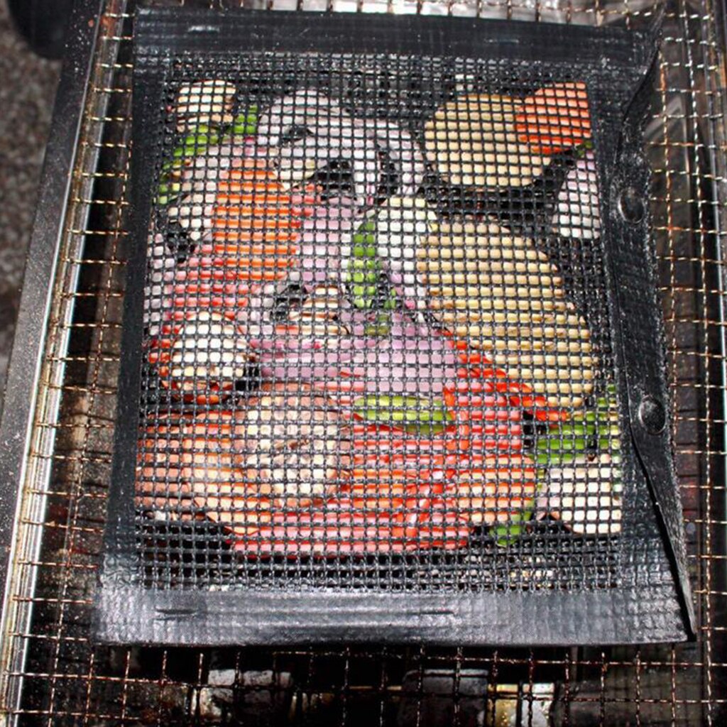 Sac de maille barbecue Grill, sac de cuisson BBQ antiadhésif, réutilisable et facile à nettoyer sac de cuisson en maille antiadhésive