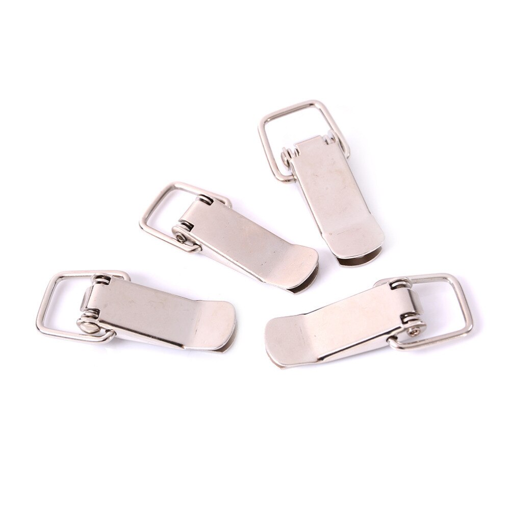 JETTING 4pcs/lot Iron Hasp Sliding Door Window J105 Cabinet Boxes Spring Loaded Latch