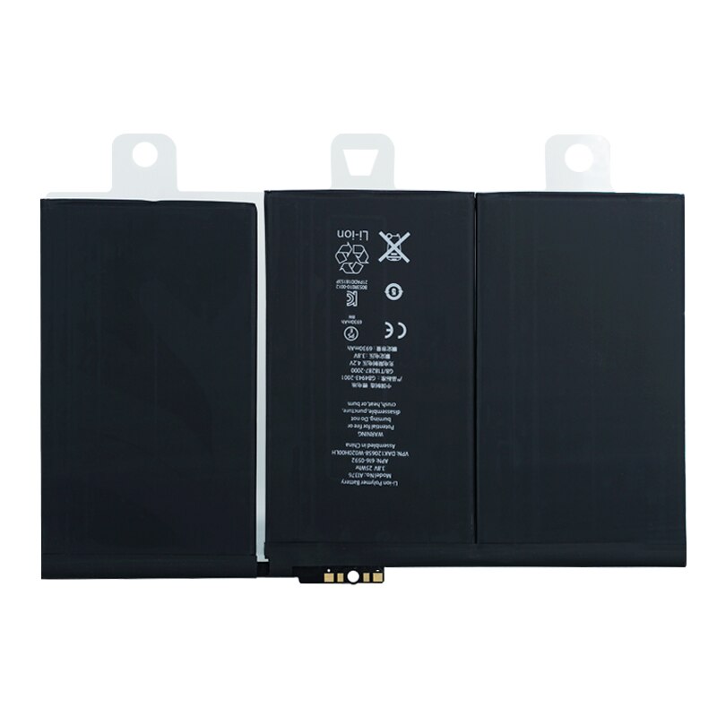 A1376 A1395 Battery Replacement Large Capacity 6500mAh Bateria For iPad 2 2nd Laptop Batteries