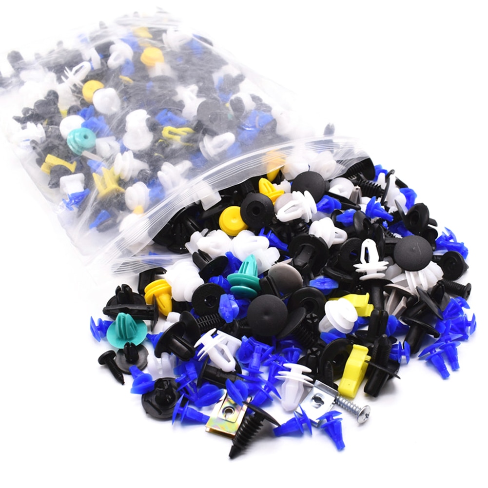 500Pcs Gemengde Auto Fastener Clip Bumper Fender Trim Plastic Klinknagel Deur Panel