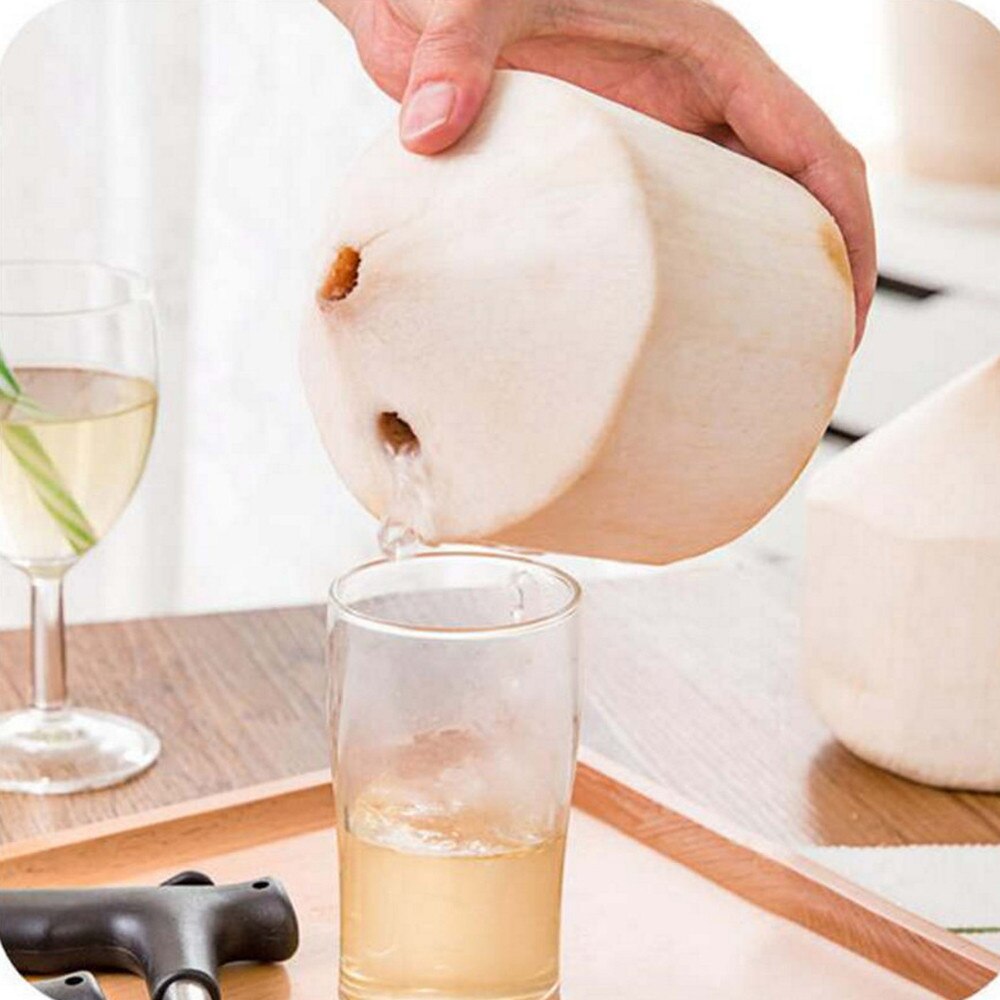 Coco abridor herramienta Coco agua perforadora grifo paja abierto agujero corte estilo