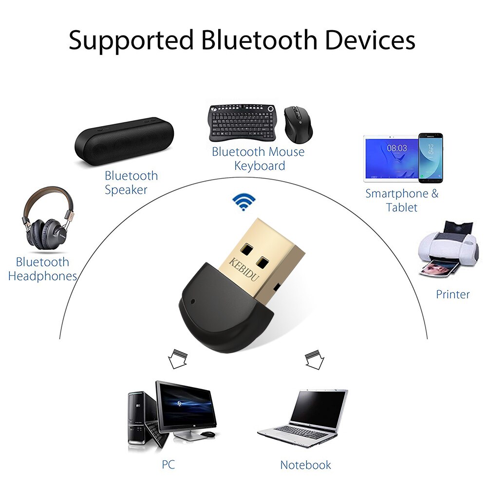 Draadloze USB Bluetooth Adapter 5.0 Bluetooth Dongle Muziek Sound Receiver Adaptador Voor Computer PC Laptop Muziek Ontvanger