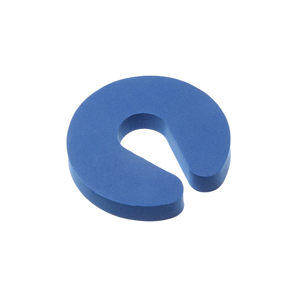 Baby Veiligheid Sloten Kinderen Bescherming Eva C Shape Veiligheid Kabinet Sloten Deur Clip Kids Finger Safe Soft Foam Deurstopper: blue  type1