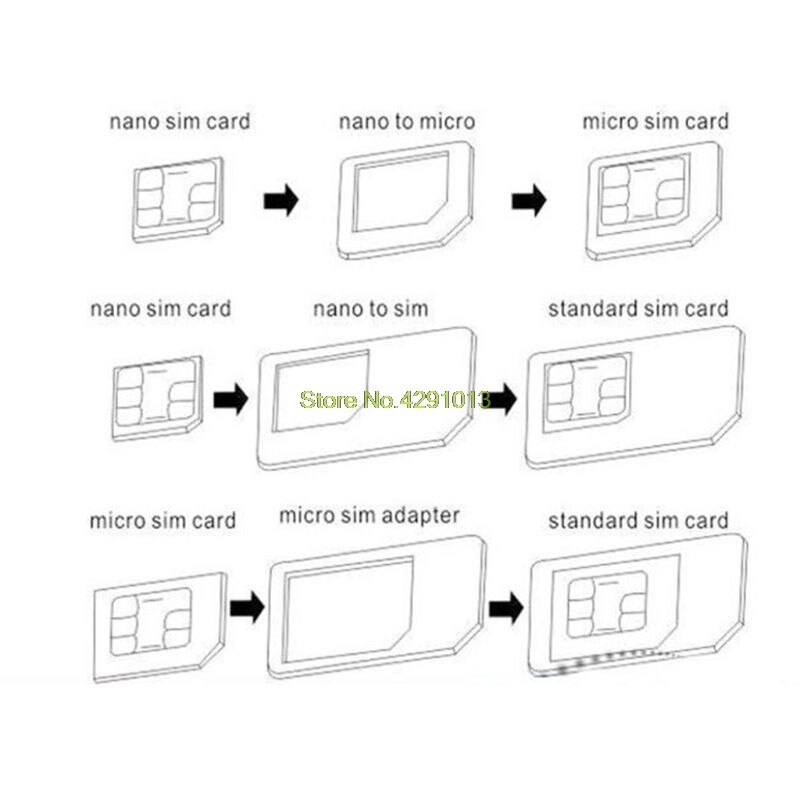 neue 4 in 1 Konvertieren Nano SIM Karte zu Mikro Standard Adapter Für iPhone für Samsung 4G LTE USB kabellos Router