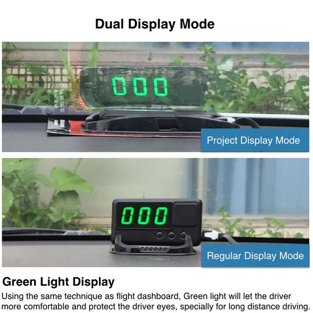 Digital GPS Speedometer Car HUD Head Up Display KM/H MPH Speed Display Over Speeding Alarm System Universal for Motorcycle Truck
