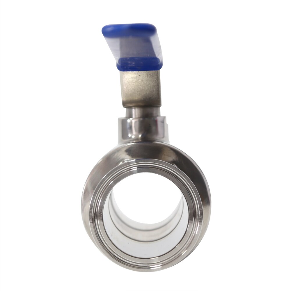 Food grade Ferrule Type For Homebrew Diary Product 2" 1" Inch 304 Stainless Steel Sanitary Ball Valve Tri Clamp 50.5-91mm
