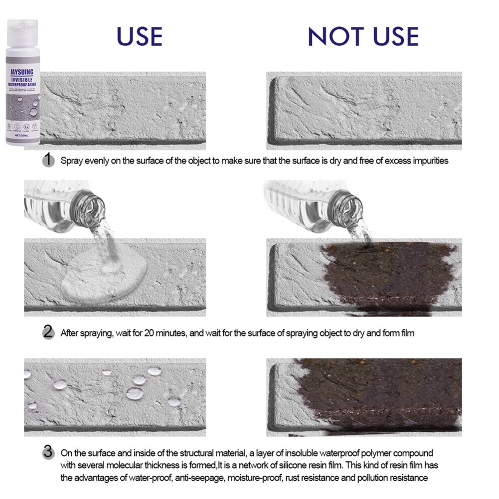 3Pcs 30ML Super Strong Bonding Spray Anti-Leaking Sealant Spray Leak-trapping Repair Spray Waterproof Glue Agent