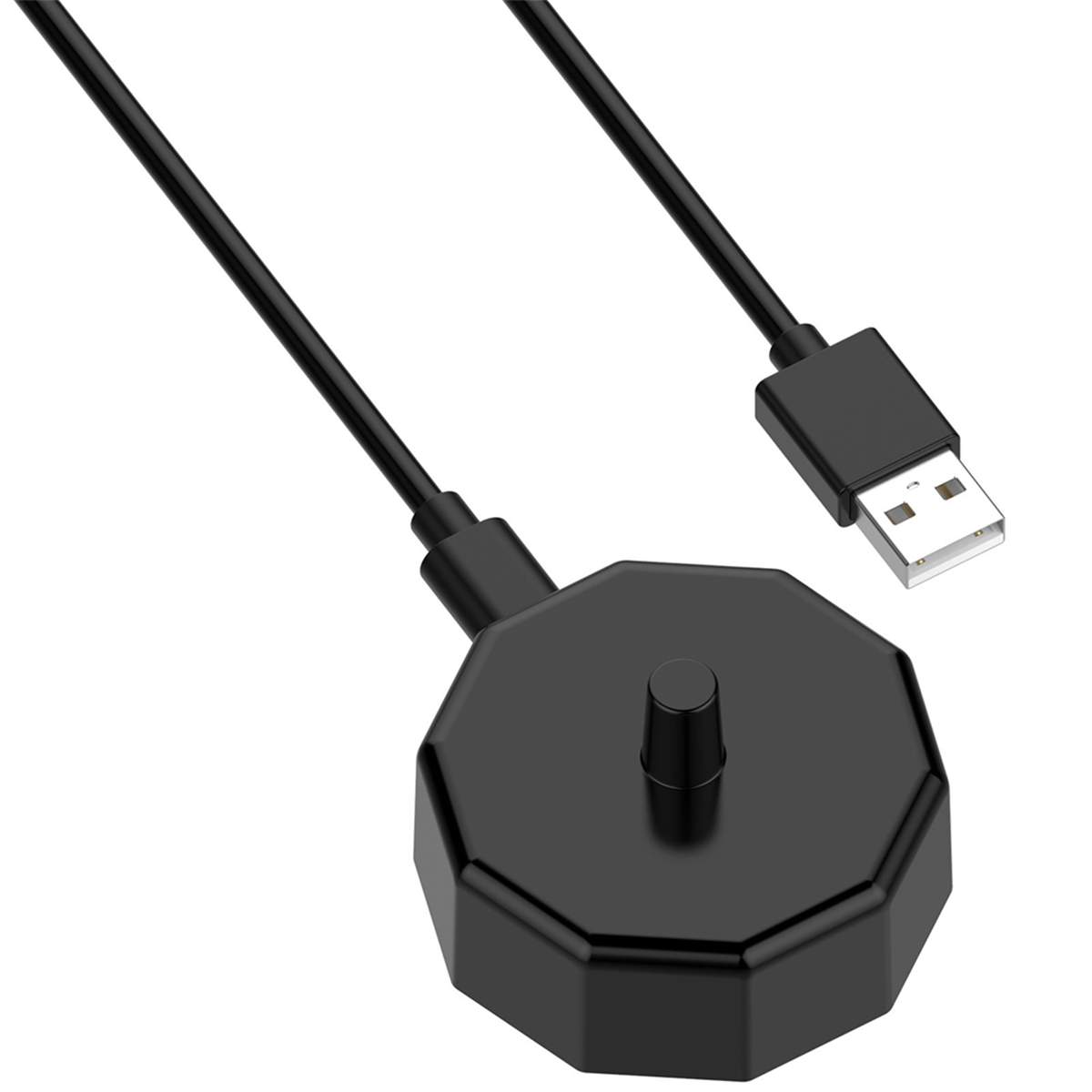 Cable cargador Base USB C Cable de carga magnético para Braun Oral-B cepillo de dientes eléctrico Cable de carga rápida negro