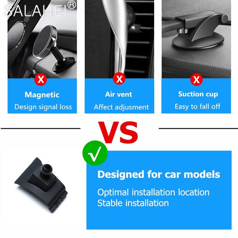 Mobile Phone Holder For NISSAN Patrol Y62 Armada Air Vent Mount Bracket GPS Phone Holder Clip