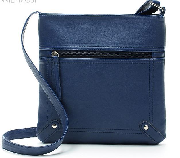 Yogodlns Designers Women Messenger Bags Females Bucket Bag Leather Crossbody Shoulder Bag Handbag Satchel: Blue