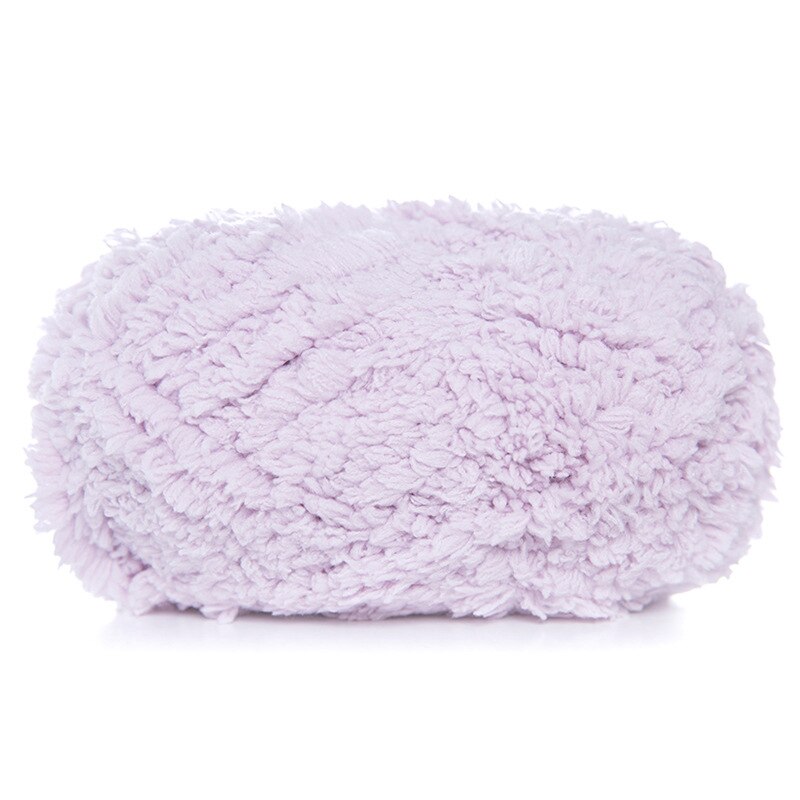 Fil doux et lisse pour tricot à la main, 50 grammes par boule, laine polaire de corail colorée, fil au Crochet, fournitures d'écharpe, de chapeau, de pull pour bébé: violet