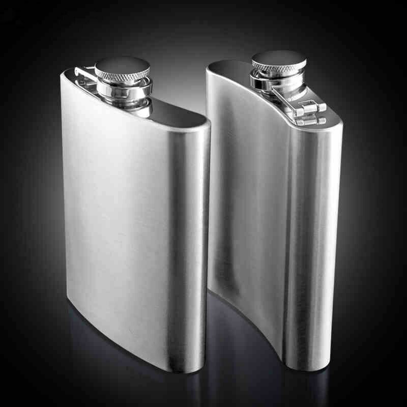 Stainless Steel Hip Flask Liquor Whiskey Alcohol Pocket Wine Bottle 7 8 10 oz