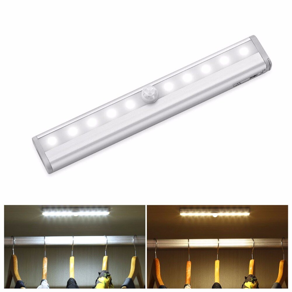 Night Light Wardrobe lights PIR Motion Sensor Led Wardrobe Light With Adhesives Sticker LED Lamp For Cupboard Closet Kitchen