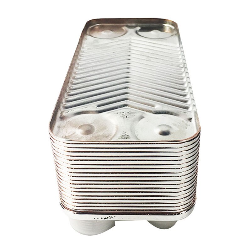 20-Plate Heat Water Exchanger 1/2''~1'' MPT Ports Water Heating System