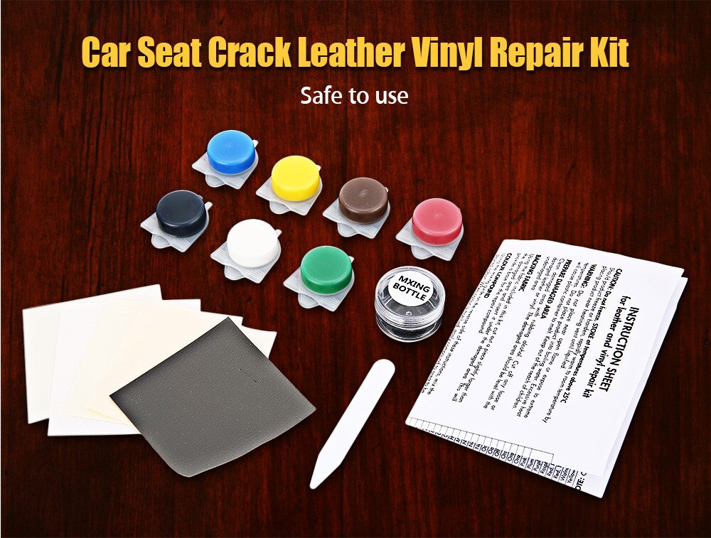 Moonbiffy Auto Car Seat Sofa Crack Rip Geen Warmte Vloeibare Leder Vinyl Reparatie Kit