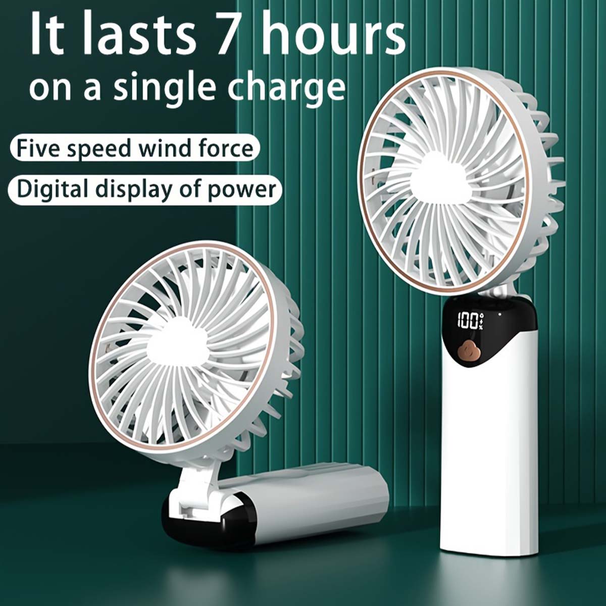 Ventilador eléctrico portátil, aire acondicionado, Mini enfriador, ventiladores de mano recargables para el hogar, Aire libre, cuchillas de acondicionamiento Usb