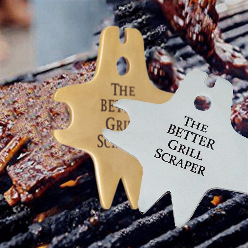 Rvs BBQ Grill Schoonmaken Schraper Barbecue Cleaner Scraper Tool Huishoudelijke Decoratie Scrapper