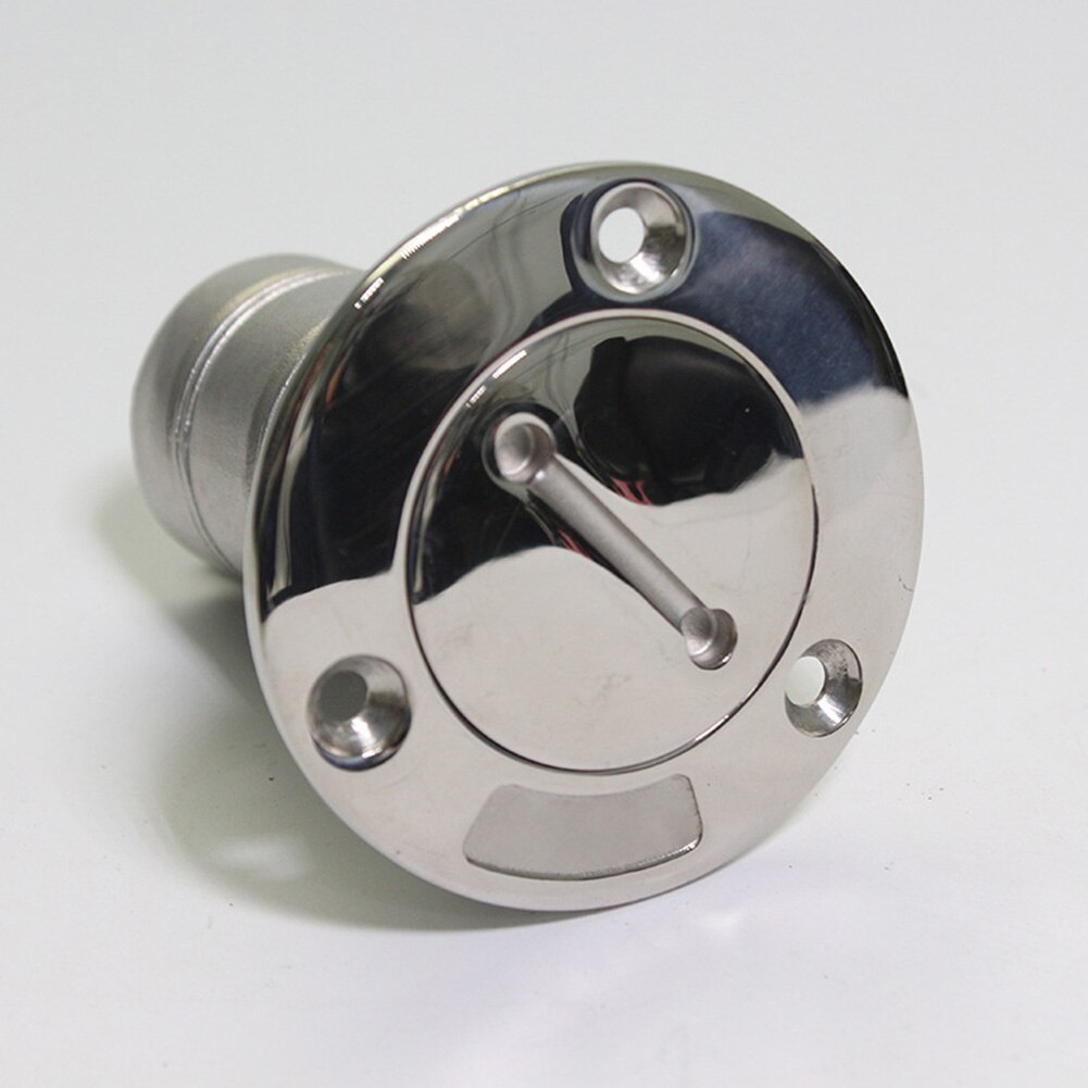 38mm Fill Port Fuel Tank Marine With Cap Boat Deck Gas Stainless Steel Polished Styling