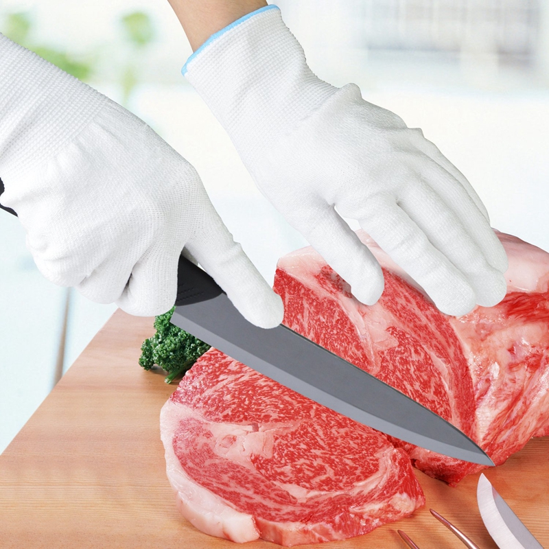 5 Niveau Hppe Anti-Snijden Handschoenen Slachten Houtbewerking Glass Handling Snijden Veiligheidshandschoenen Slijtvast Anti-zuur En Alkali