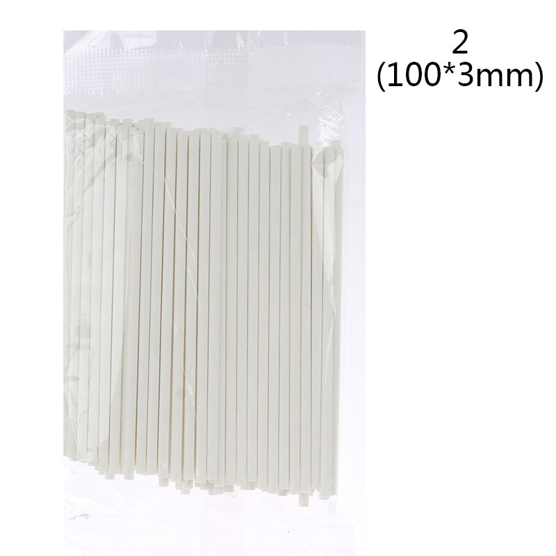 Palitos de sorvete de grau alimentício vara de lollipop bolo para doces doces de chocolate doce diy fazendo palitos de picolé: 2