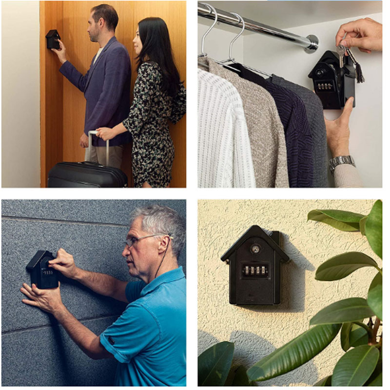 Large Anti-Theft And Anti-Theft Password Key Box Security Lock Metal Storage Box Suitable For Multi-Occupation Key Insurance Box