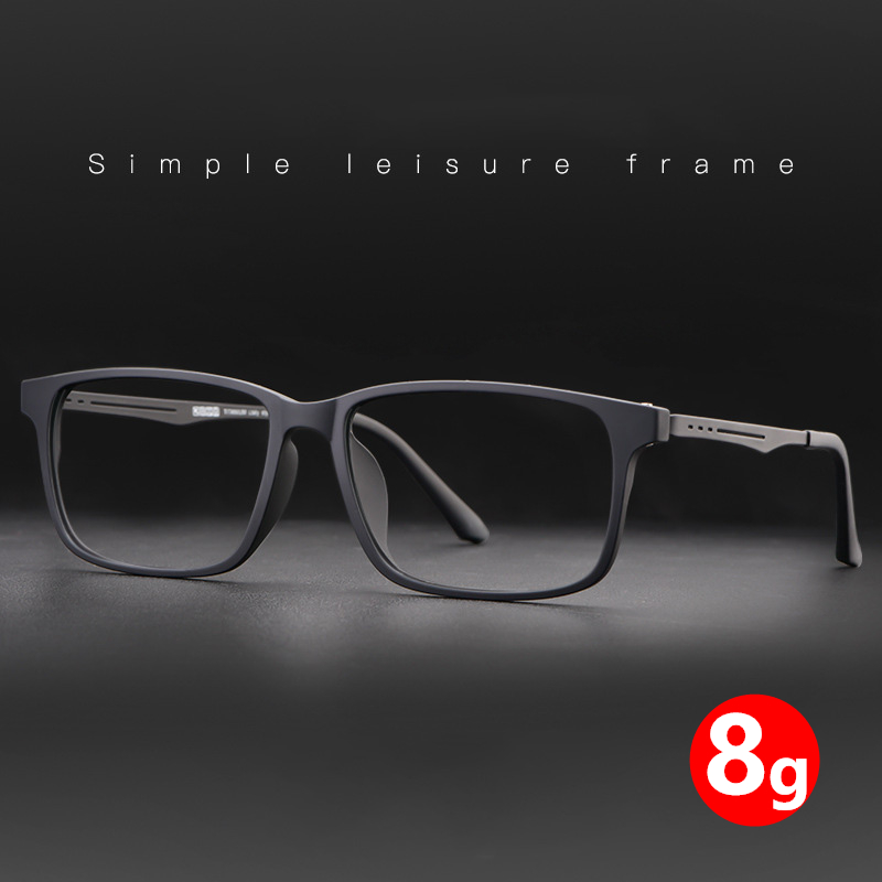Pure Titanium Glasses Frame Myopia Glasses Male Light Comfortable Frame Black Large Full Frame Optical Glass Female Eyeglass