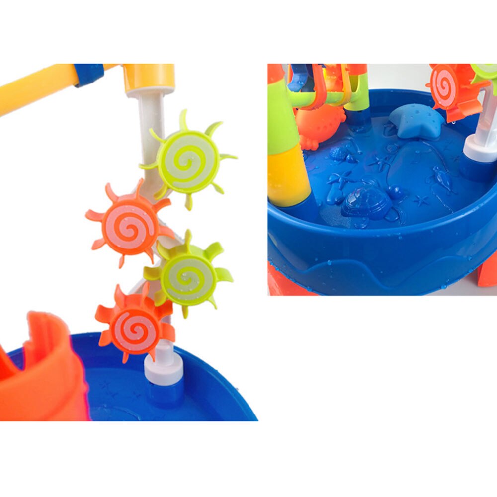 Børn pædagogisk legetøj sommer udendørs strandstrand sandkasse legetøj sprinkler sand skovl vand hjulbord legesæt legetøj