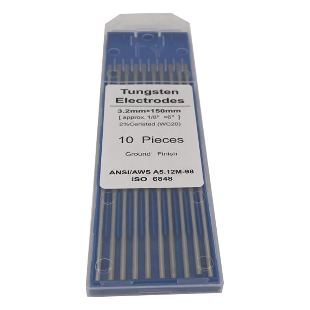 Electrodos de tungsteno duradero Ceriated WT20, electrodo de soldadura para soldadura TIG Arc MIG, 1 paquete