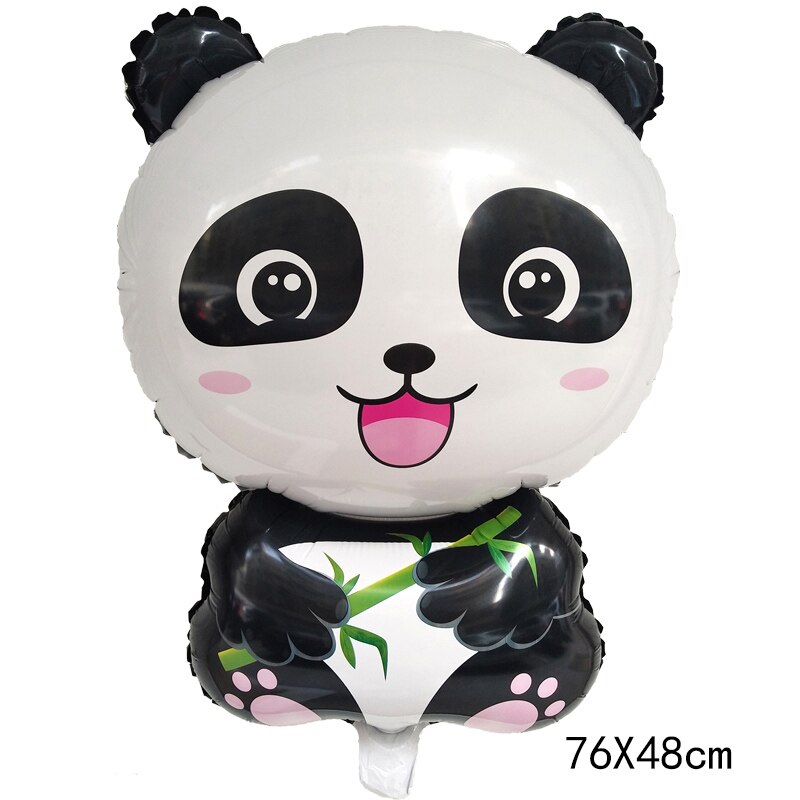 Sarjakuva eläin panda folio ilmapallo lasten ilmalelu siili kettu orava pesukarhu helium ilmapallo vauva suihku syntymäpäiväjuhla koristelu: Panda