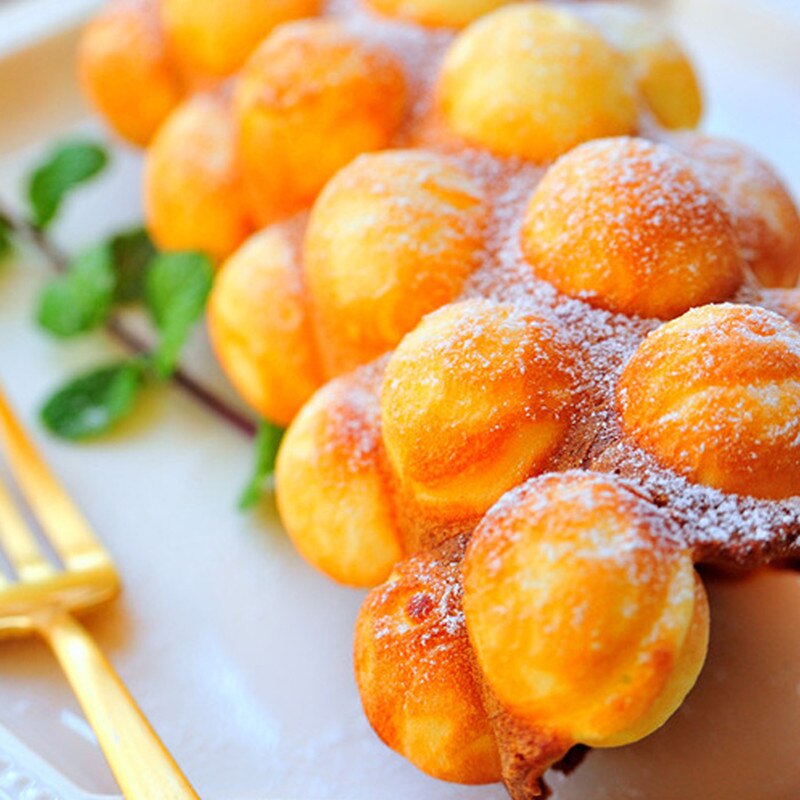 220V Electric Waffle Maker Egg Puff Machine Egg Cakes Maker Breakfast Maker