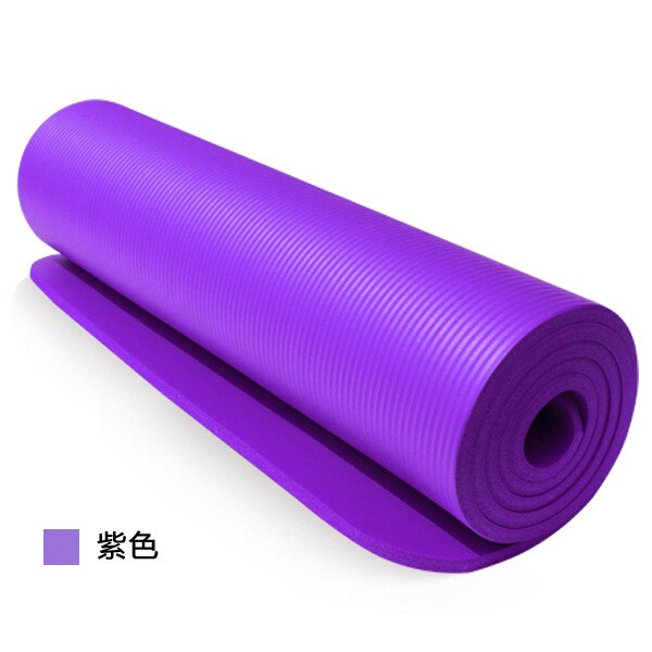 NBR-almohadilla de Yoga de alta densidad, 10mm de grosor Extra ancho, para baile, Fitness, Camping, 183x61cm