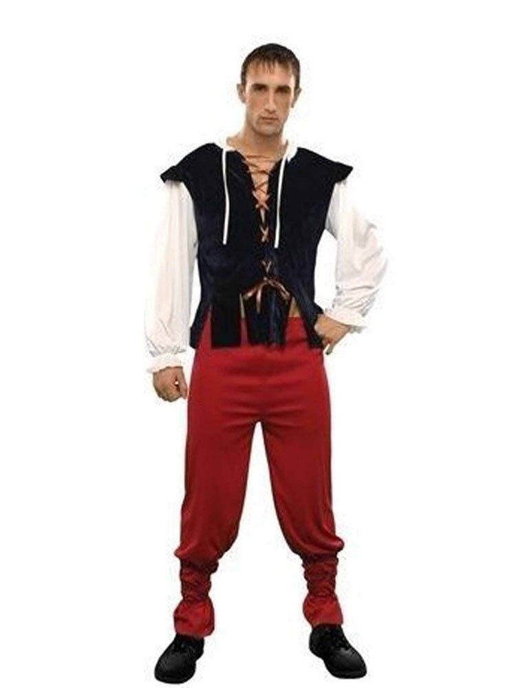 cargus disfraz de tabernero, medieval talla m/l hombre adulto para fiestas, carnaval, despedidas