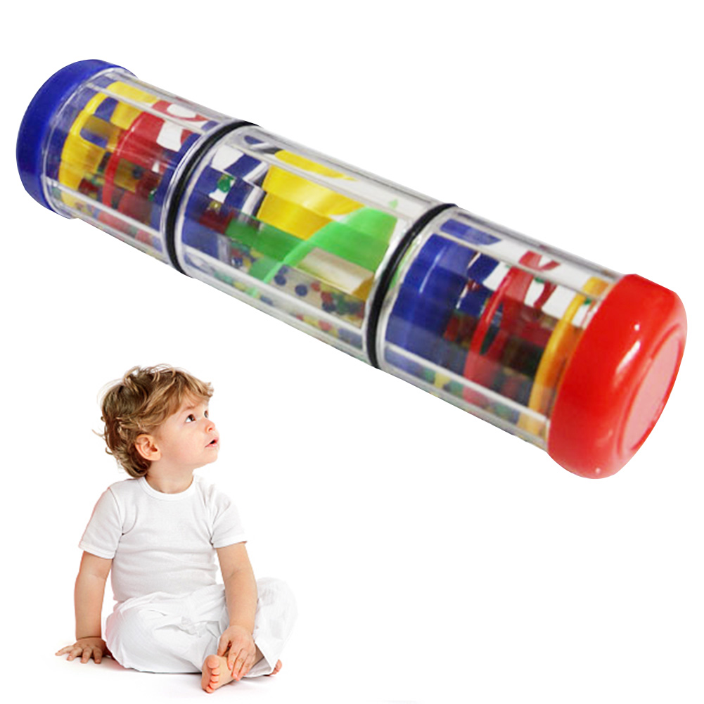 Aprendizaje temprano para bebé seguro padre niño lluvia palo interés cultivo Mini Rainmaker Shaker Juguete Musical sonido ritmo desarrollar