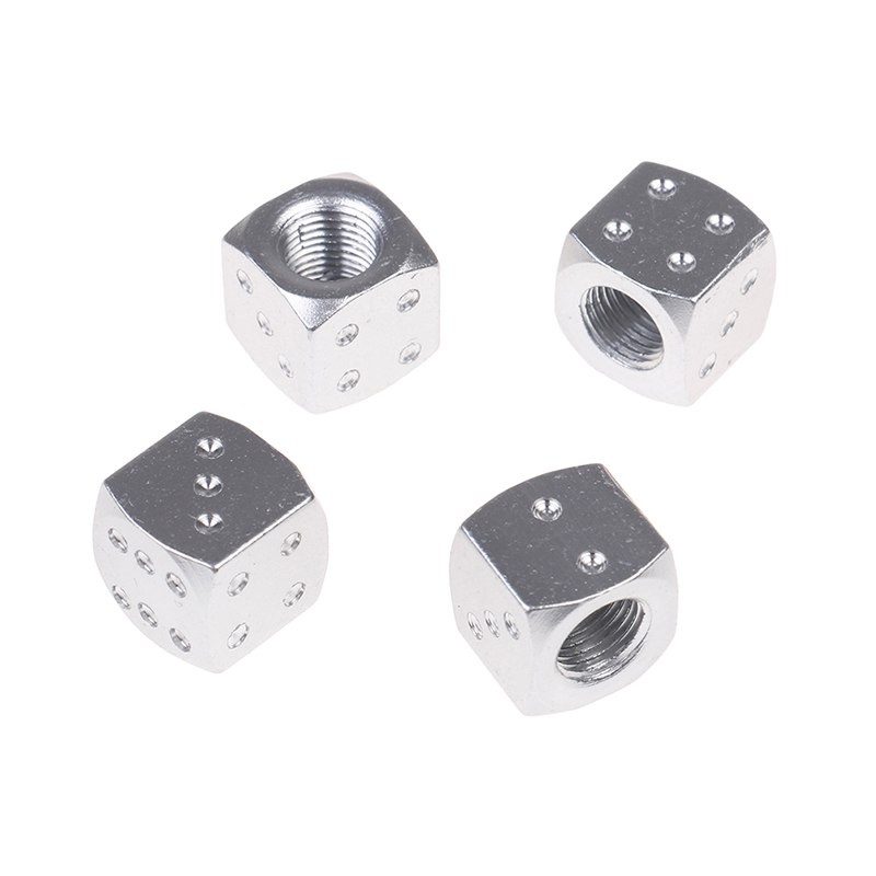 4 unids/lote tapones para vástago de válvula Universal dado neumático coche camión Auto tapa de vástago de válvula tapas llantas de rueda 12mmX12mmX12mm