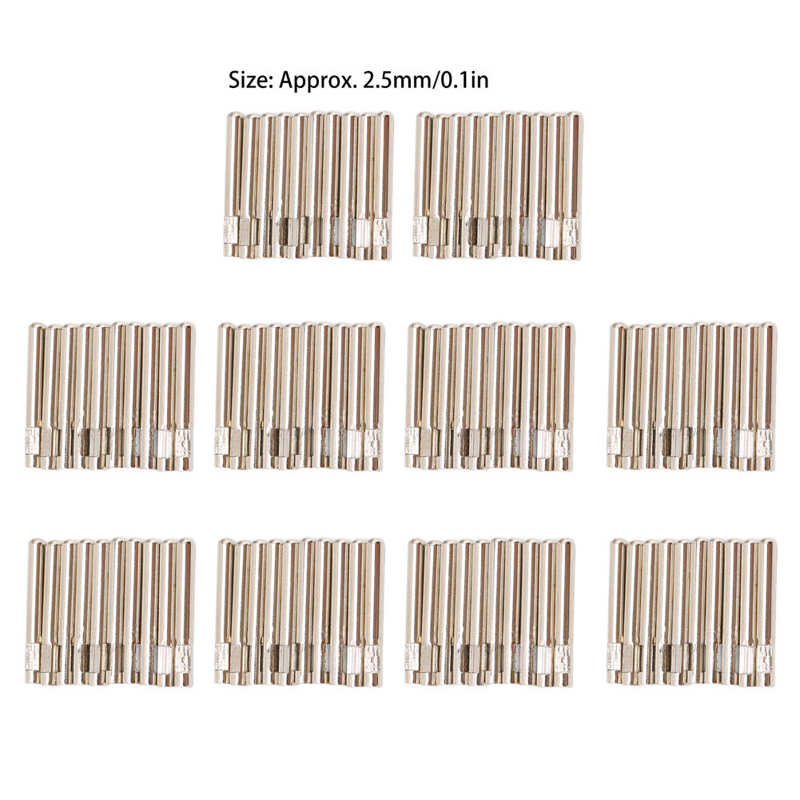 Electrode Wire Plug Electrode Wire Pin 0.1in Good Conductivity for TENS Unit Slimming Massager Physiotherapy