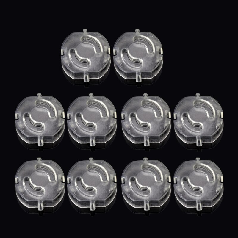 10pz UE di Sicurezza del bambino Presa di Copertura di Tappi per Le Orecchie per Presa di Corrente di Protezione Del bambino di Protezione anti shock Elettrico Ruotare di Protezione