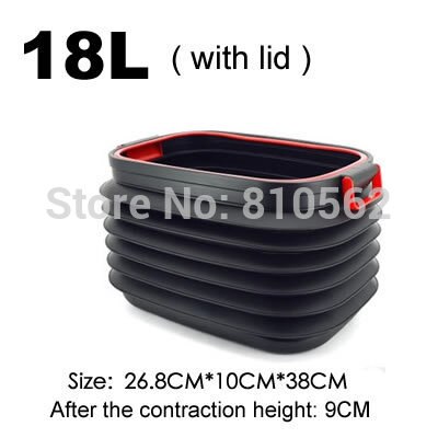 Cubo de agua para pesca y lavado de coches, plegable, retráctil, mágico, portátil, para limpiar peces, cubo, caja de barril de almacenamiento