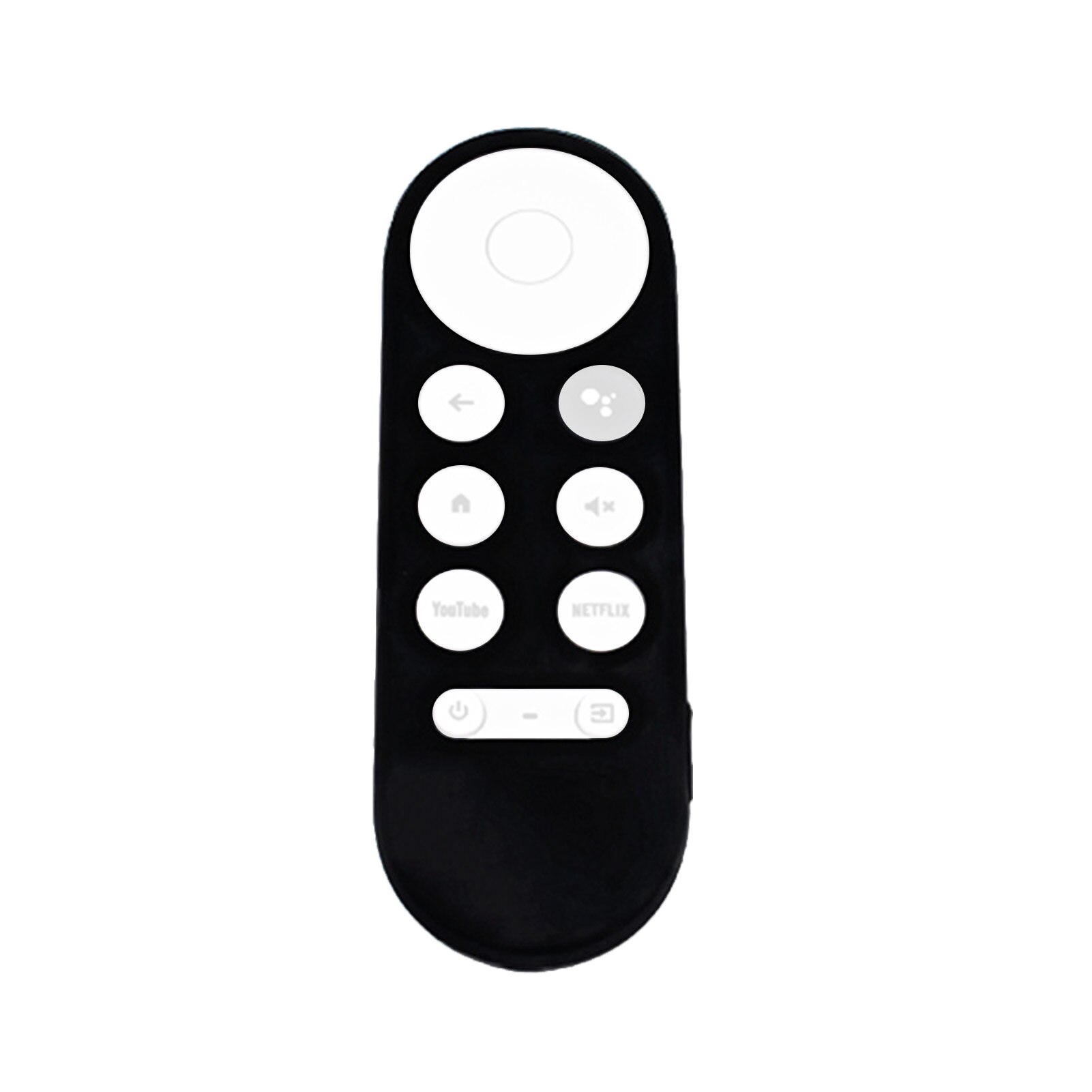 Silicone Case For Chromecast For -Google TV Voice Remote Shockproof Protective Cover For Chromecast Voice Remote: Black