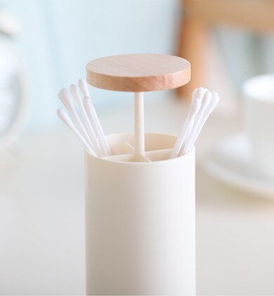 Home Hand-pressed Cotton Swab Barrel Simple Tooth Receiving Box Rod Storage