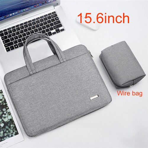 Torba na laptopa kobiety teczki mężczyźni torebki Notebook futerał do przenoszenia dla 11 13 14 15.6 cal komputer torba: 15.6with