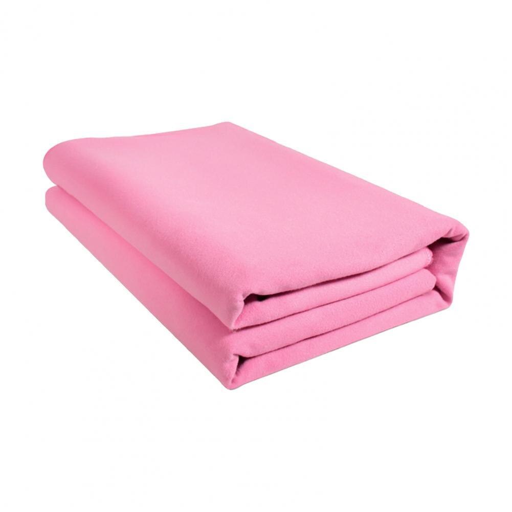 Mantas de Yoga antideslizantes, manta plegable anticaída, antipelusas, Color sólido, para viajes, deporte, Fitness, ejercicio, Pilates, esterillas de entrenamiento: Rosa